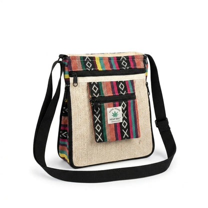 Hemp Raahi Expandable Multi-Zip Sling Bag for Travel | Khojo - Hemp Bags - Khojo Store