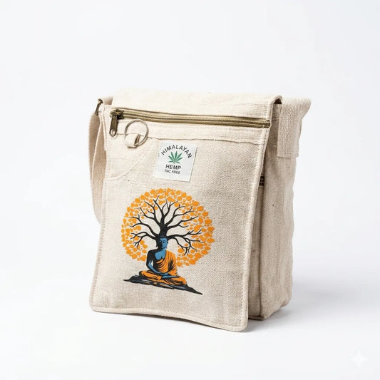 Sustainable eco friendly hemp ring sling travel bag by Khojo