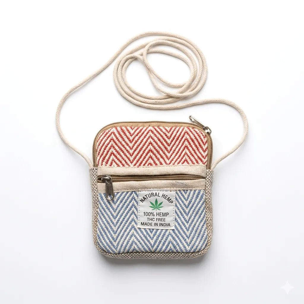 Hemp Sling Pouch for Travel | Khojo - Hemp Bags - Khojo Store