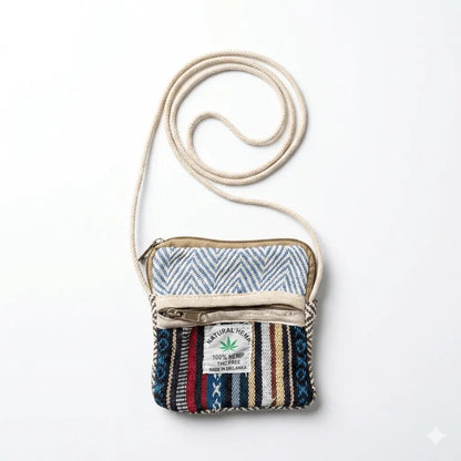 Hemp Sling Pouch for Travel | Khojo - Hemp Bags - Khojo Store