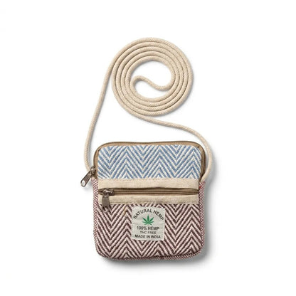 Hemp Sling Pouch for Travel | Khojo - Hemp Bags - Khojo Store