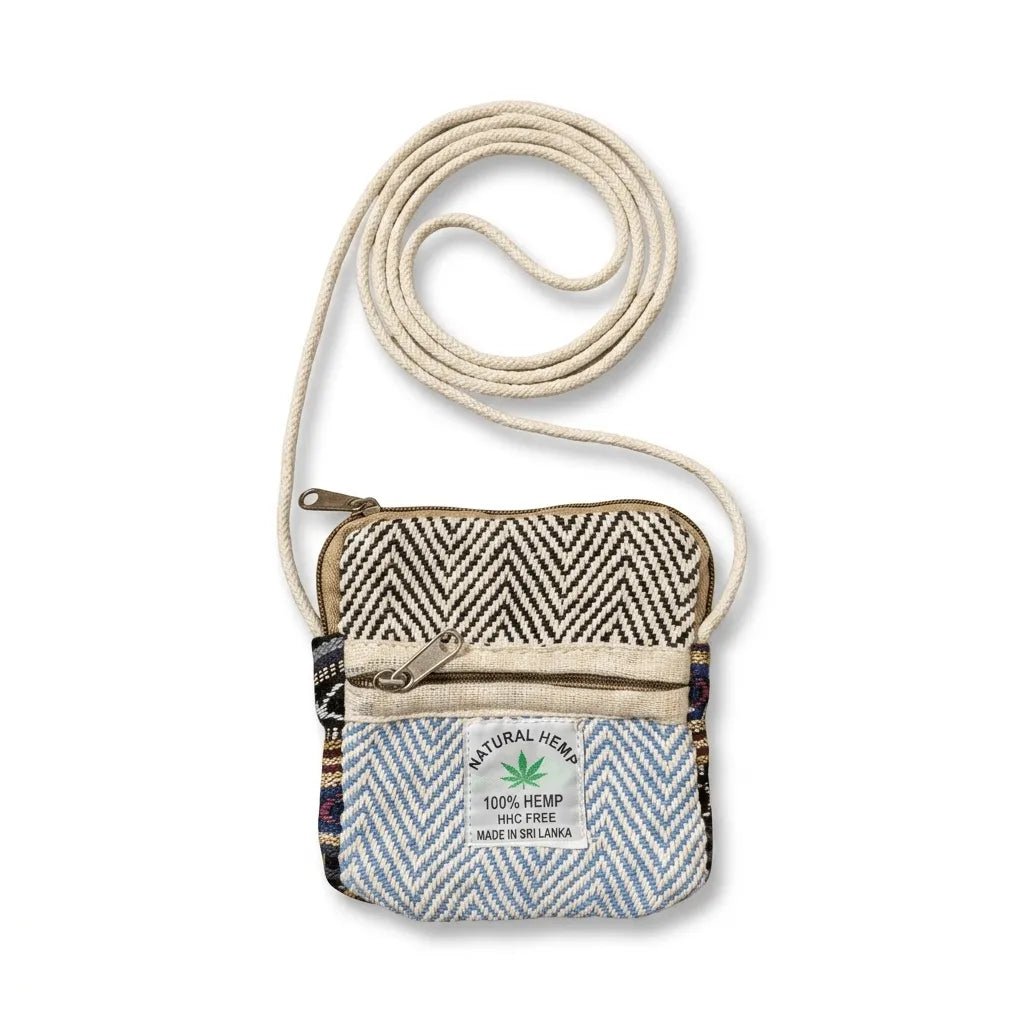 Hemp Sling Pouch for Travel | Khojo - Hemp Bags - Khojo Store