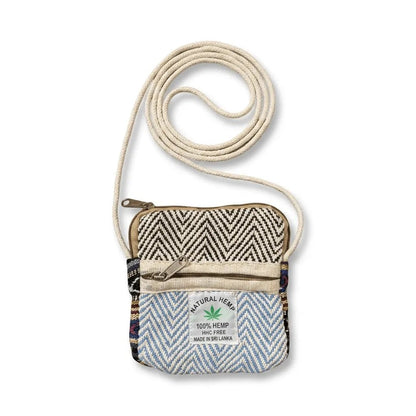 Hemp Sling Pouch for Travel | Khojo - Hemp Bags - Khojo Store