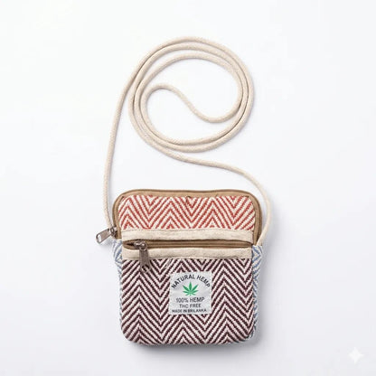 Hemp Sling Pouch for Travel | Khojo - Hemp Bags - Khojo Store