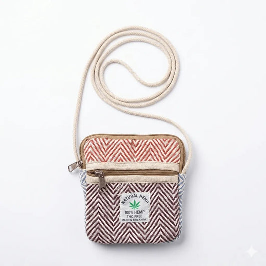 Hemp Sling Pouch for Travel | Khojo - Hemp Bags - Khojo Store