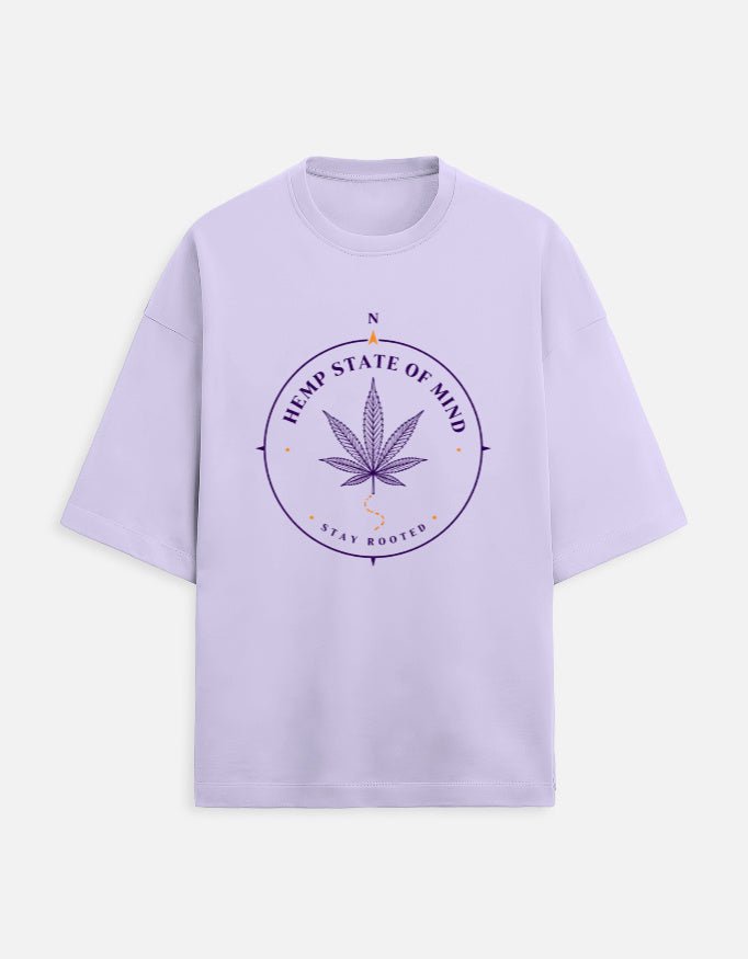 Hemp State Of Mind Oversized Tee | Khojo - Travel Apparel - Khojo Store
