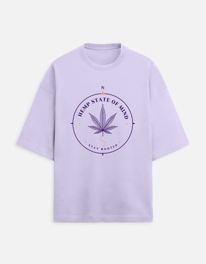 Hemp State Of Mind Oversized Tee | Khojo - Travel Apparel - Khojo Store