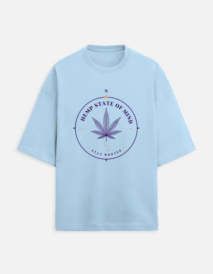 Hemp State Of Mind Oversized Tee | Khojo - Travel Apparel - Khojo Store
