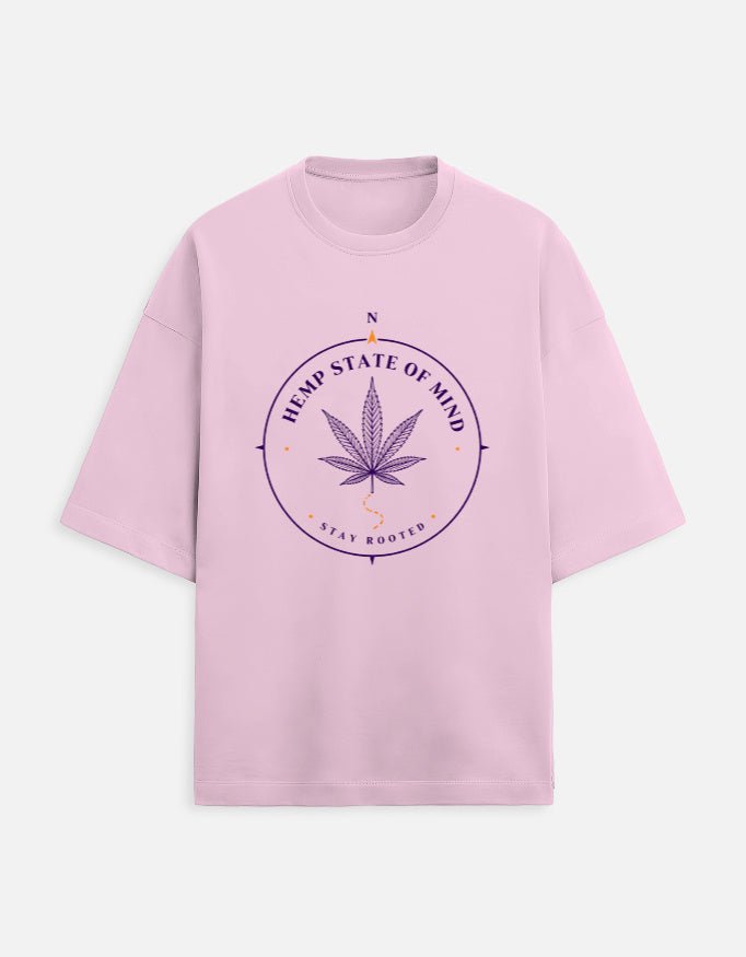 Hemp State Of Mind Oversized Tee | Khojo - Travel Apparel - Khojo Store