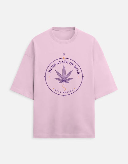 Hemp State Of Mind Oversized Tee | Khojo - Travel Apparel - Khojo Store