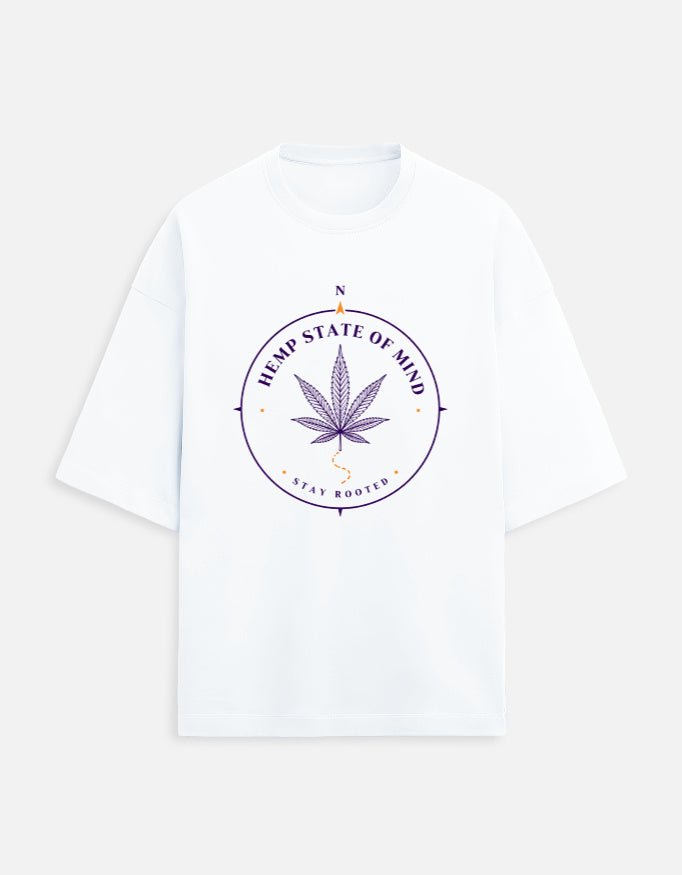 Hemp State Of Mind Oversized Tee | Khojo - Travel Apparel - Khojo Store