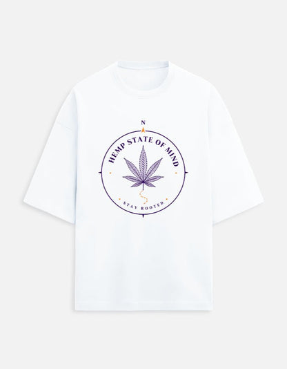 Hemp State Of Mind Oversized Tee | Khojo - Travel Apparel - Khojo Store