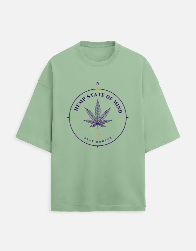 Hemp State Of Mind Oversized Tee | Khojo - Travel Apparel - Khojo Store
