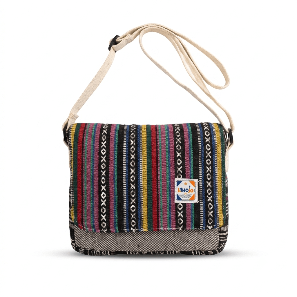 Hemp Voyager Tablet Sling Bag | Khojo - Hemp Bags - Khojo Store