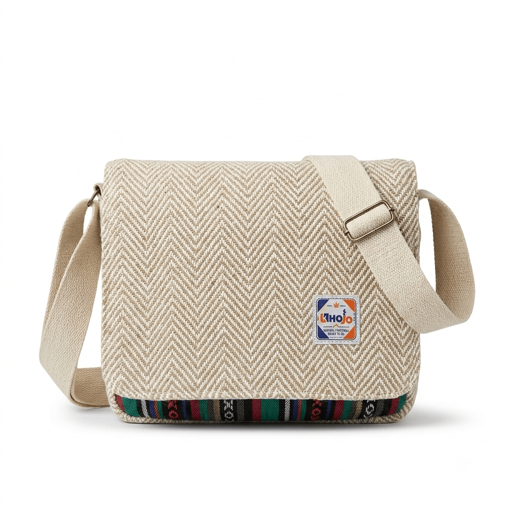 Hemp Voyager Tablet Sling Bag | Khojo - Hemp Bags - Khojo Store