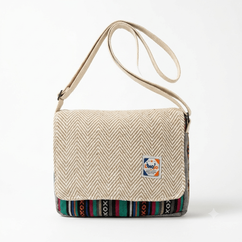 Hemp Voyager Tablet Sling Bag | Khojo - Hemp Bags - Khojo Store