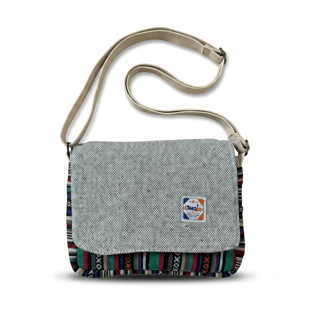Hemp Voyager Tablet Sling Bag | Khojo - Hemp Bags - Khojo Store