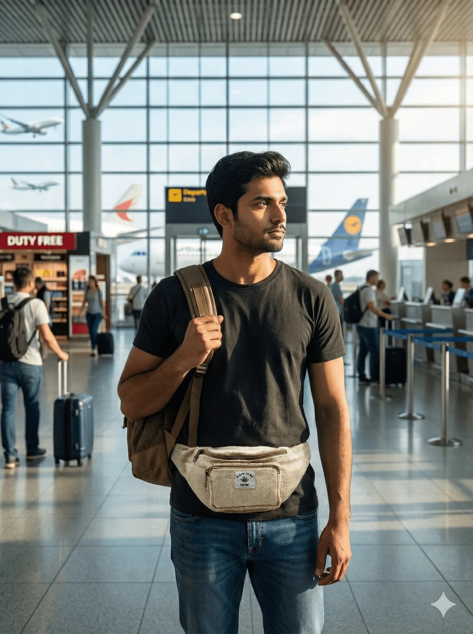 Hemp Waist Bag for Travel & Festivals | Khojo - Hemp Bags - Khojo Store