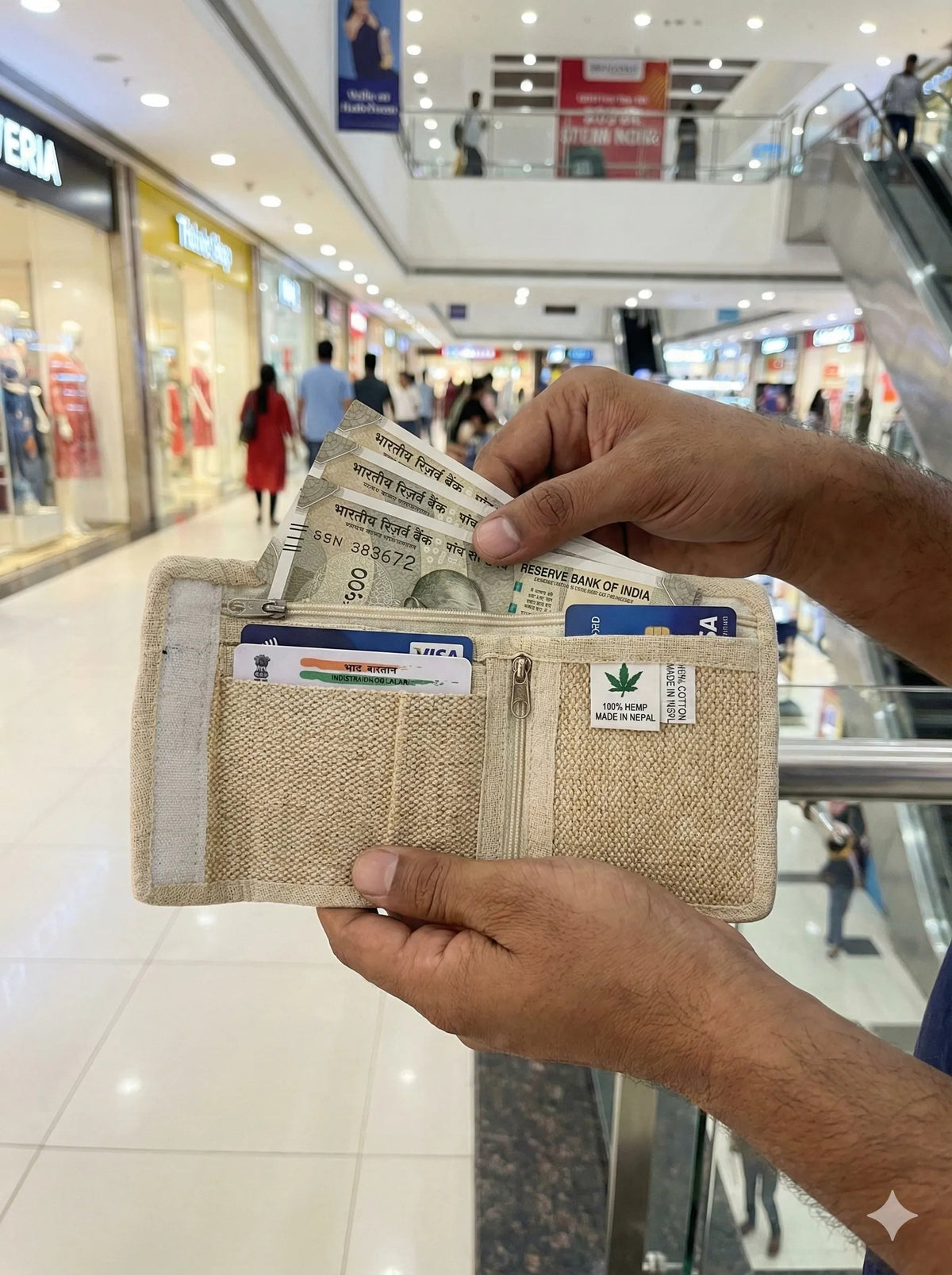 Hemp Wallet for Travelers — Slim & Sustainable | Khojo - Travel Accessories - Khojo Store