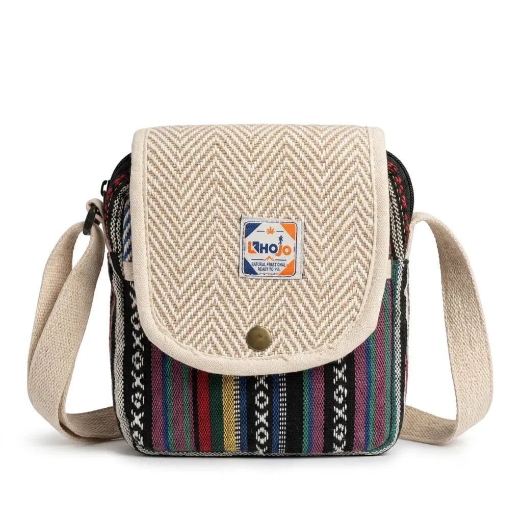 Hemp Yatra Flap Sling Bag for Travel & Everyday Carry | Khojo - Hemp Bags - Khojo Store