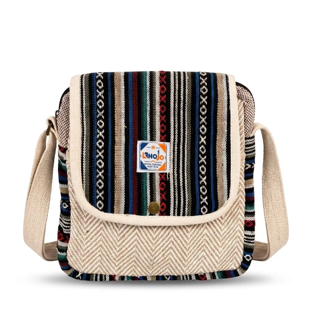 Hemp Yatra Flap Sling Bag for Travel & Everyday Carry | Khojo - Hemp Bags - Khojo Store