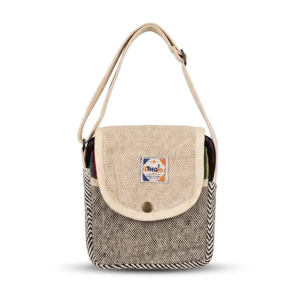 Hemp Yatra Flap Sling Bag for Travel & Everyday Carry | Khojo - Hemp Bags - Khojo Store