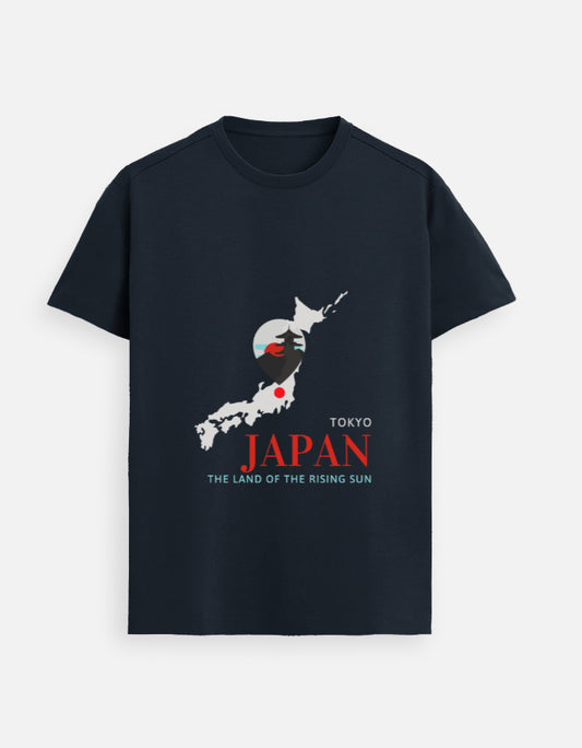 Japan Tokyo destination Supima cotton travel t-shirt in India by Khojo
