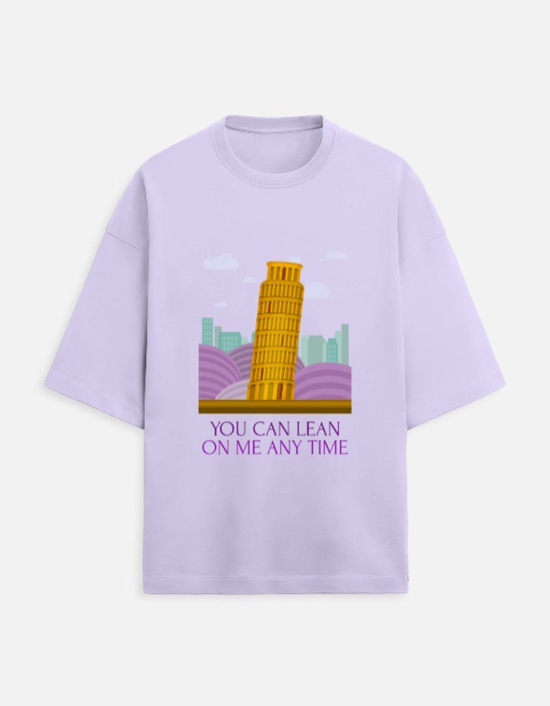 Leaning Tower Oversized Travel T-Shirt | Khojo - Travel Apparel - Khojo Store