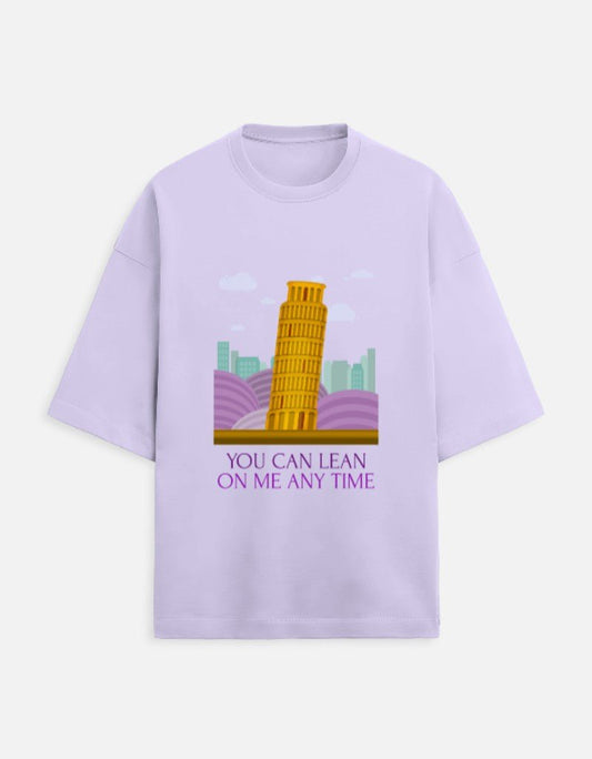 Leaning Tower Oversized Travel T-Shirt | Khojo - Travel Apparel - Khojo Store