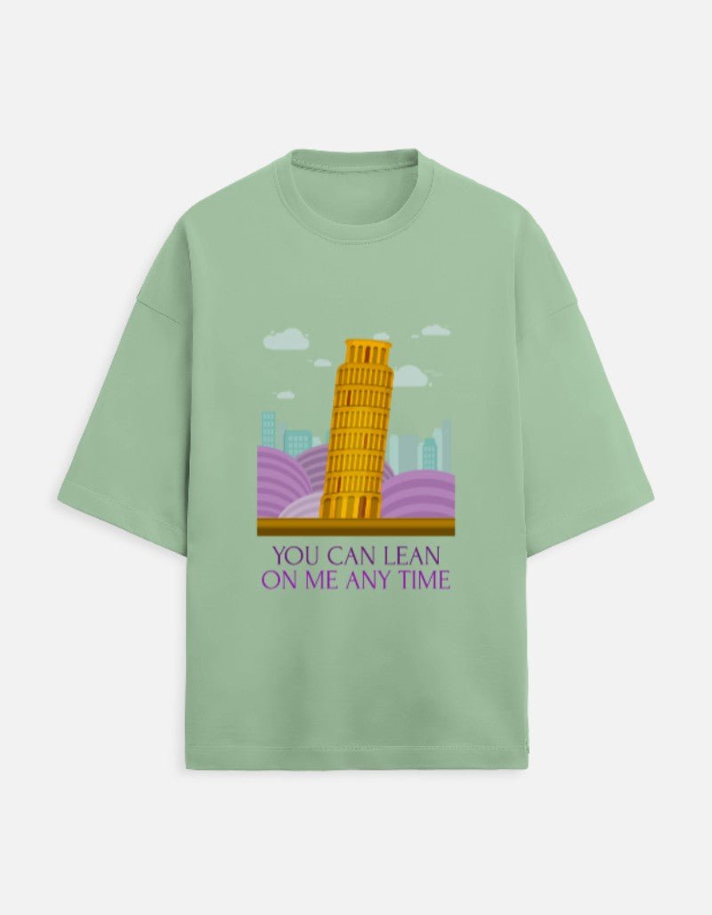 Leaning Tower Oversized Travel T-Shirt | Khojo - Travel Apparel - Khojo Store
