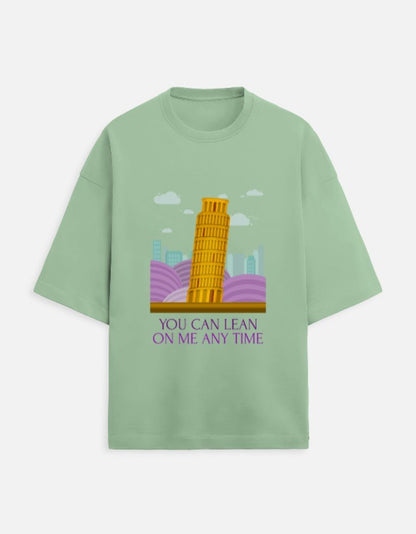 Leaning Tower Oversized Travel T-Shirt | Khojo - Travel Apparel - Khojo Store