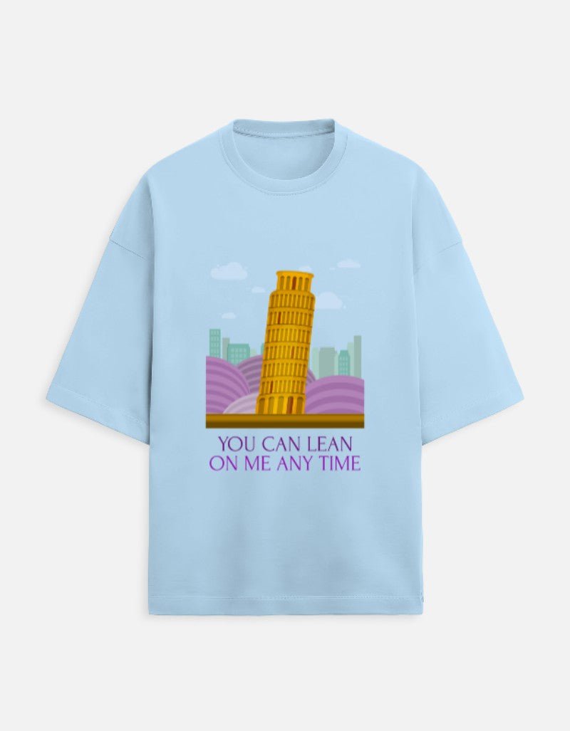 Leaning Tower Oversized Travel T-Shirt | Khojo - Travel Apparel - Khojo Store