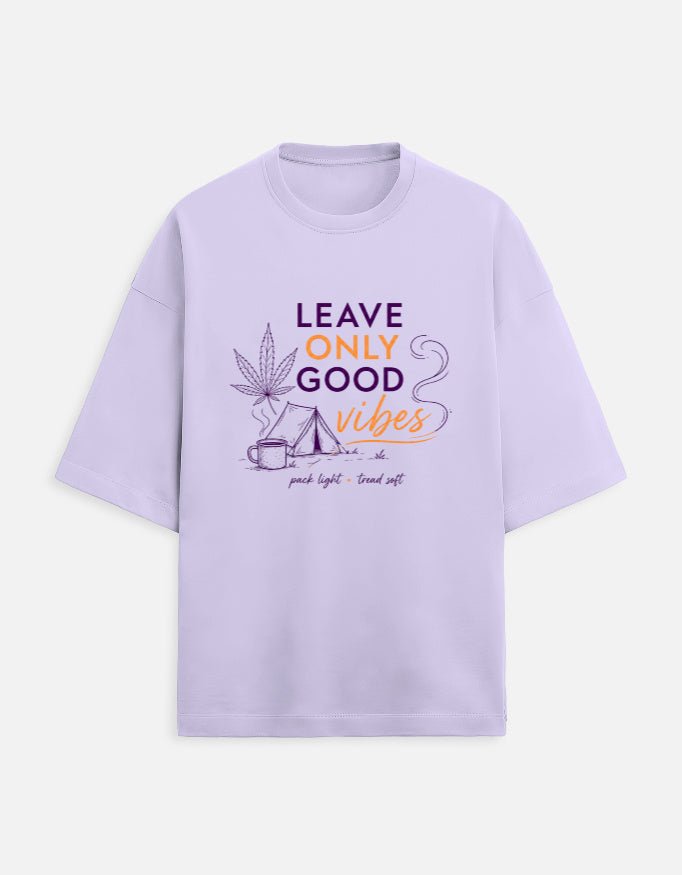 Leave Only Good Vibes Oversized Terry Tee | Khojo - Travel Apparel - Khojo Store
