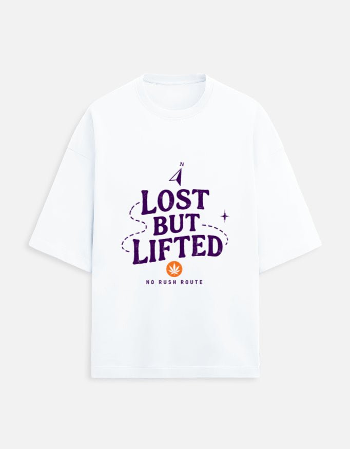 Lost But Lifted Oversized Tee | Khojo - Travel Apparel - Khojo Store