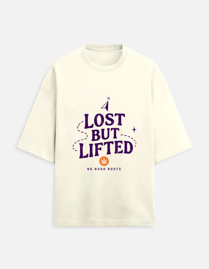 Lost But Lifted Oversized Tee | Khojo - Travel Apparel - Khojo Store