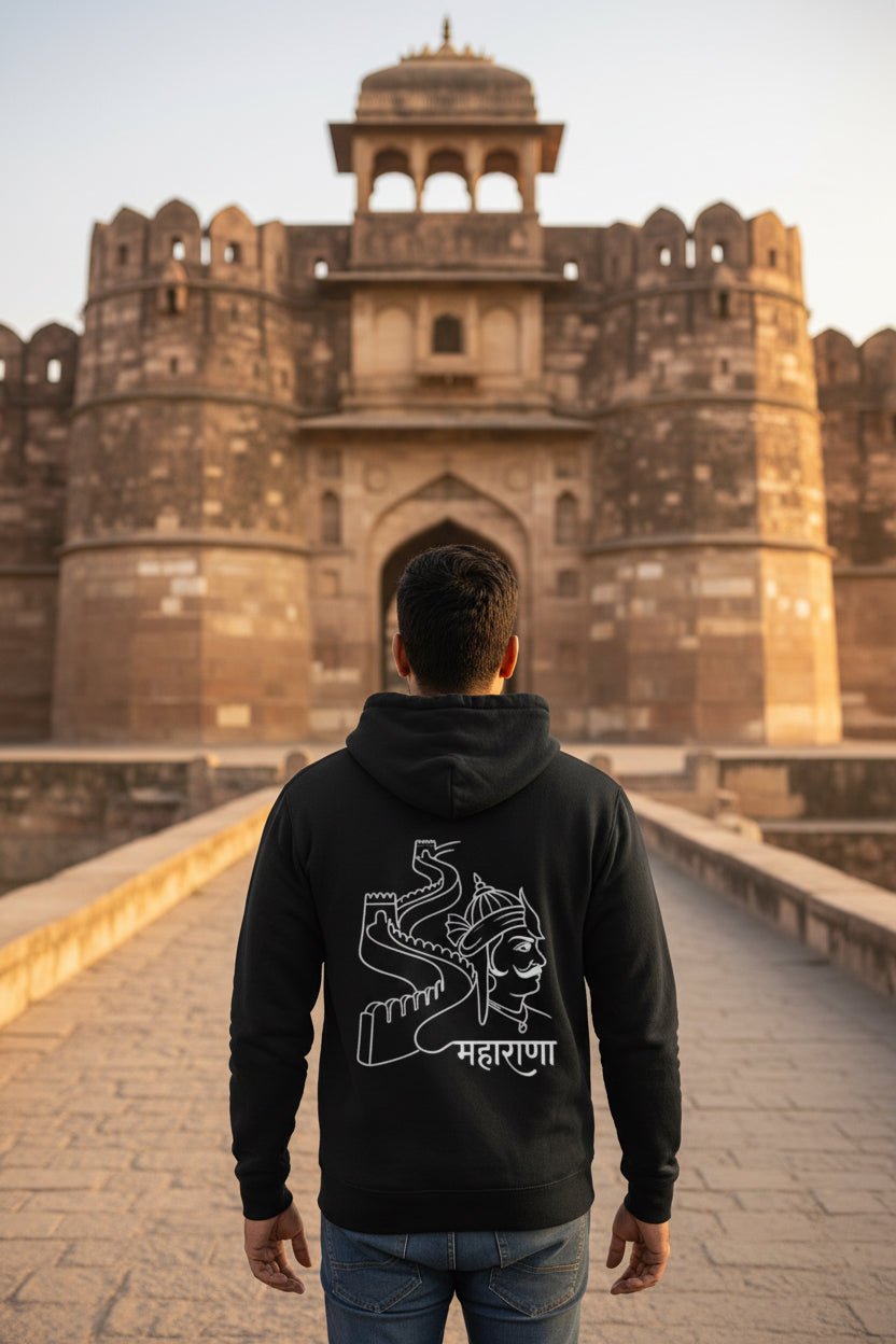 Maharana Pratap Heritage Travel Sweatshirt | Khojo - Travel Apparel - Khojo Store