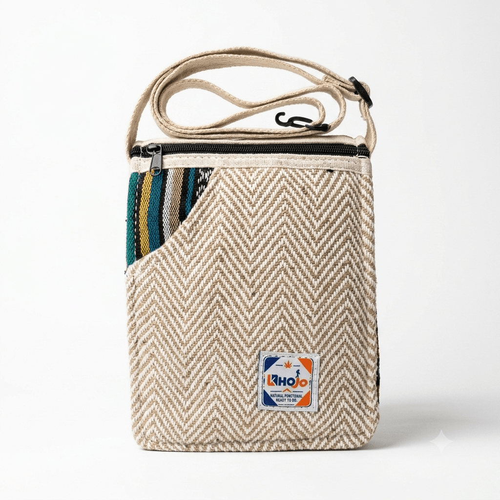 Mini Trail Hemp Sling Bag | Khojo - Hemp Bags - Khojo Store