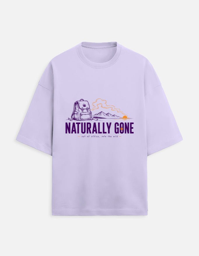 Naturally Gone Oversized Terry Tee for Travellers | Khojo - Travel Apparel - Khojo Store