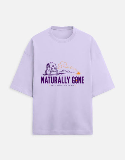 Naturally Gone Oversized Terry Tee for Travellers | Khojo - Travel Apparel - Khojo Store