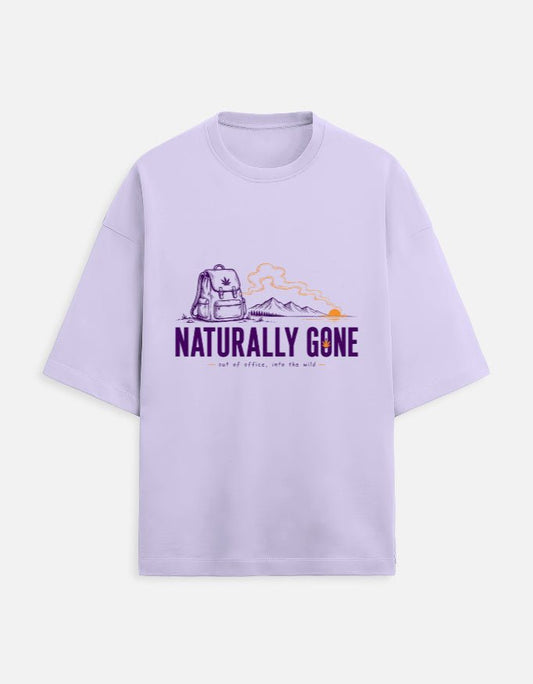 Naturally Gone Oversized Terry Tee for Travellers | Khojo - Travel Apparel - Khojo Store