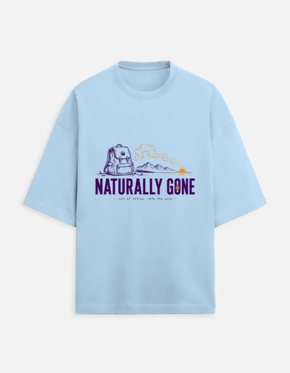 Naturally Gone Oversized Terry Tee for Travellers | Khojo - Travel Apparel - Khojo Store