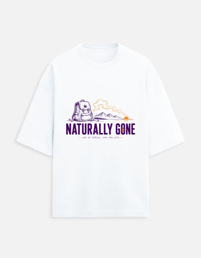 Naturally Gone Oversized Terry Tee for Travellers | Khojo - Travel Apparel - Khojo Store