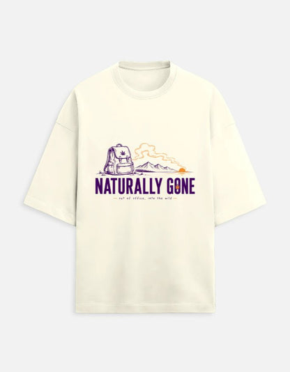 Naturally Gone Oversized Terry Tee for Travellers | Khojo - Travel Apparel - Khojo Store