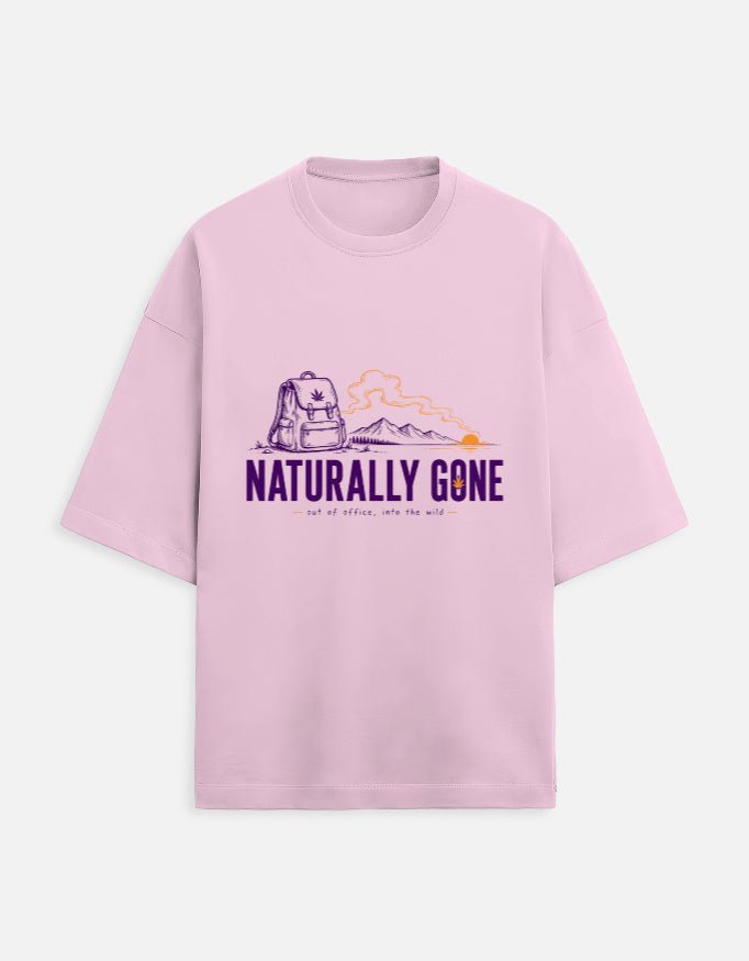 Naturally Gone Oversized Terry Tee for Travellers | Khojo - Travel Apparel - Khojo Store