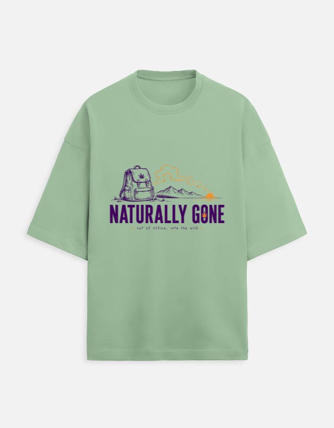 Naturally Gone Oversized Terry Tee for Travellers | Khojo - Travel Apparel - Khojo Store