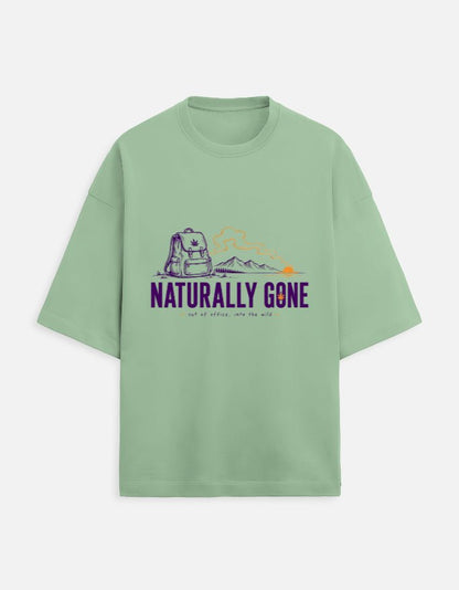 Naturally Gone Oversized Terry Tee for Travellers | Khojo - Travel Apparel - Khojo Store