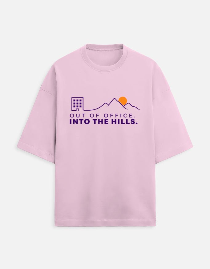 Out of Office Into the Hills Oversized Travel Tee | Khojo - Travel T-Shirts - Khojo Store