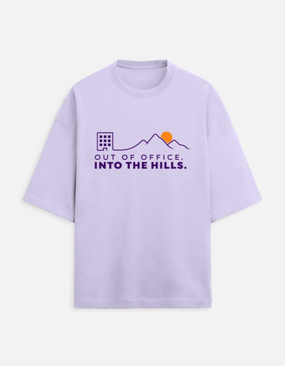 Out of Office Into the Hills Oversized Travel Tee | Khojo - Travel T-Shirts - Khojo Store