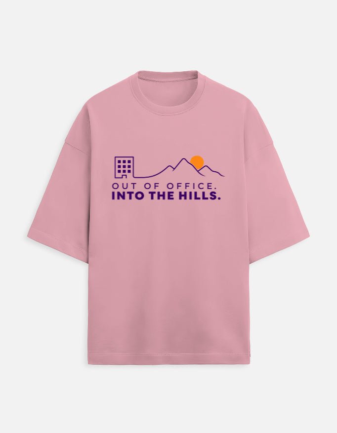 Out of Office Into the Hills Oversized Travel Tee | Khojo - Travel T-Shirts - Khojo Store