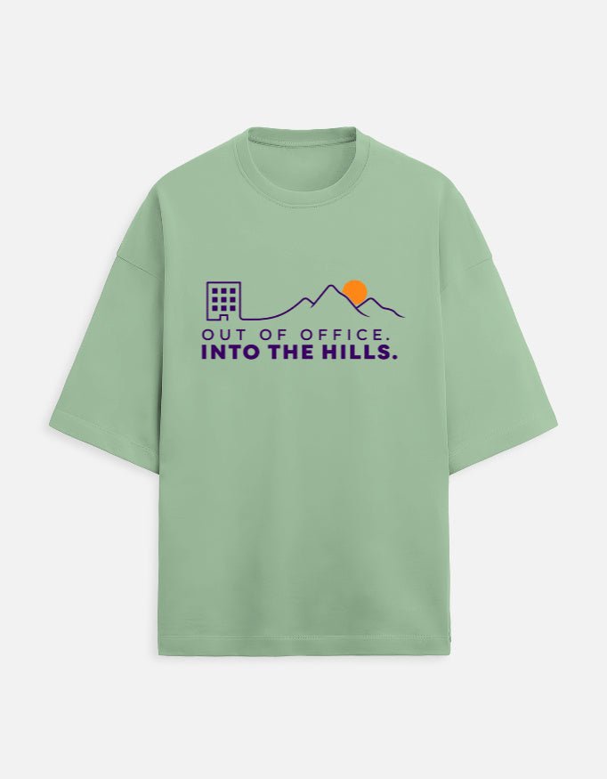 Out of Office Into the Hills Oversized Travel Tee | Khojo - Travel T-Shirts - Khojo Store